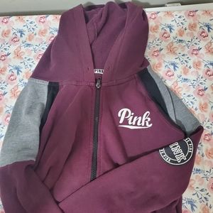 Vs pink zip up